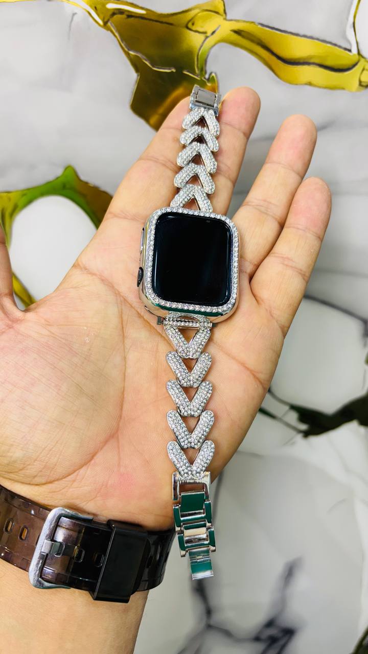 ساعت هوشمند مدل لویی ویتون فول نگین