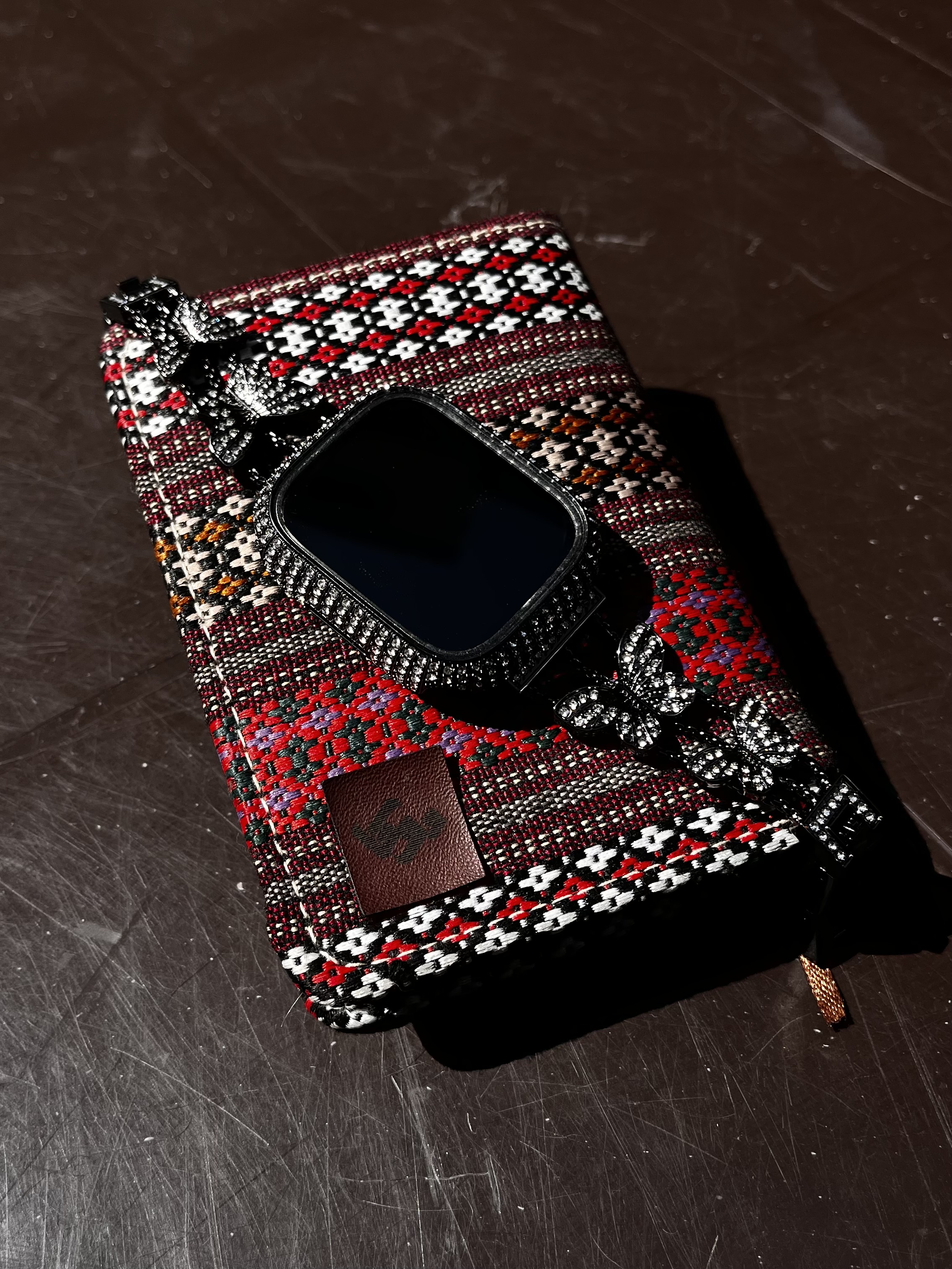 ساعت هوشمند پروانه ای مشکی+۳بند