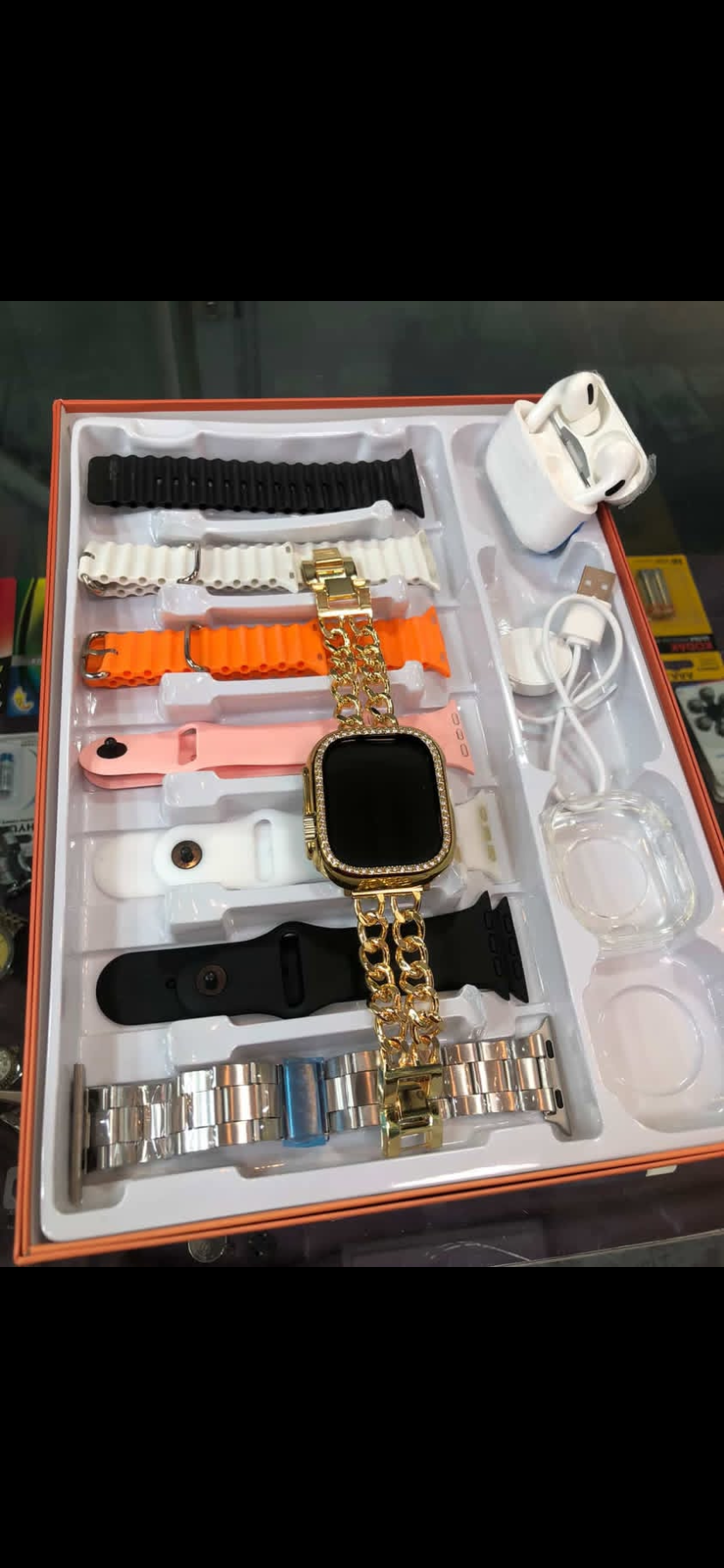 ساعت هوشمند بند کارتیر+۷بند+ایرپاد